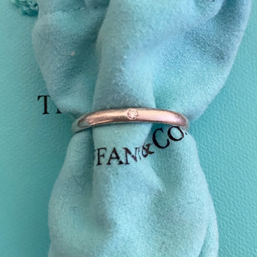 Tiffany & Co. Elsa Peretti diamond ring 925 size 9.5 10~